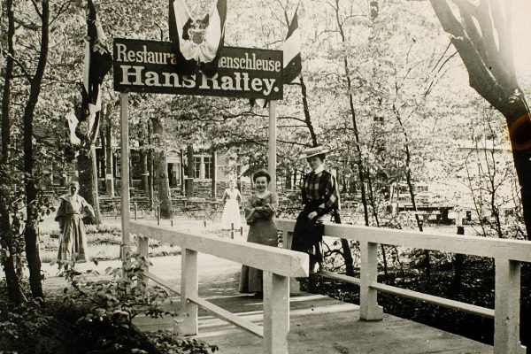 Restauracja Blumenscheleuse (Kwiatowa) wł. Hans Rattey, 1902-1910 rok, źródło: fotopolska.eu