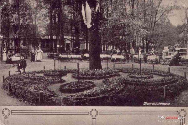 Restauracja "Śluza Kwiatowa" H. Rattey, między V a VI śluzą, lata 1900-1915, zbiory prywatne, źródło: fotopolska.eu