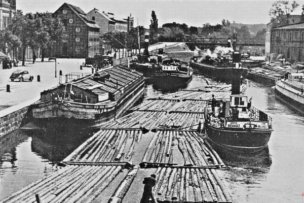 Rzeka Brda, Bydgoszcz, 1935 r., źródło: fotopolska.eu