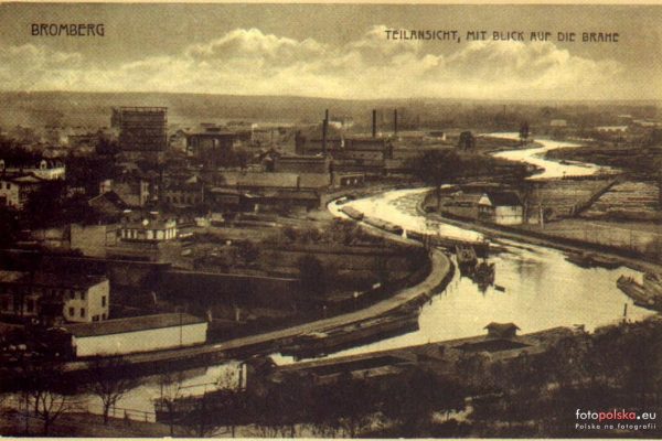 Rzeka Brda, Bydgoszcz, lata 1910-1915, źródło: fotopolska.eu